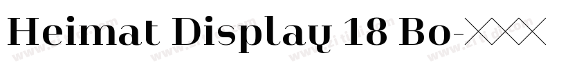 Heimat Display 18 Bo字体转换